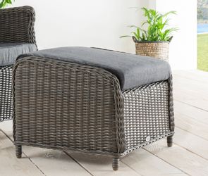 Destiny Fußhocker CASA, 66x58cm, Aluminium, Polyrattan, günstig online kaufen