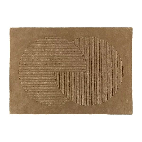Levels Wollteppich circles beige 170 x 240cm günstig online kaufen