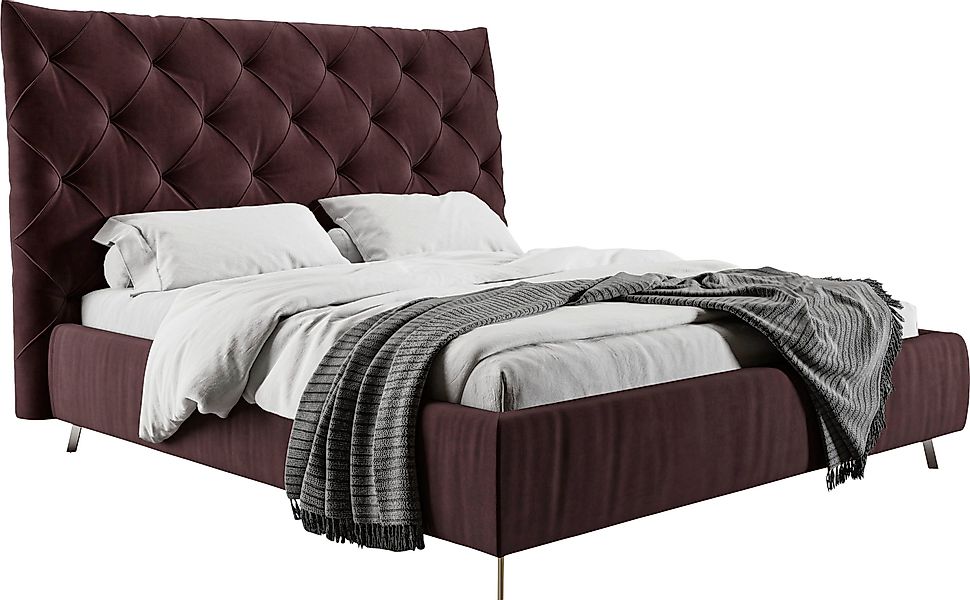 Places of Style Polsterbett "Elloree, in 4 Breiten, hinten mit Originalstof günstig online kaufen