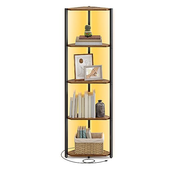 VASAGLE Eckregal, 5 Ebenen, Bücherregal mit günstig online kaufen