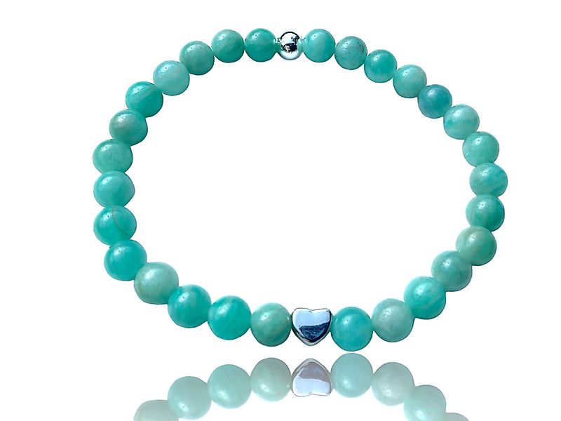 Steinfixx® Perlenarmband Amazonit "Ice" mit 925 günstig online kaufen