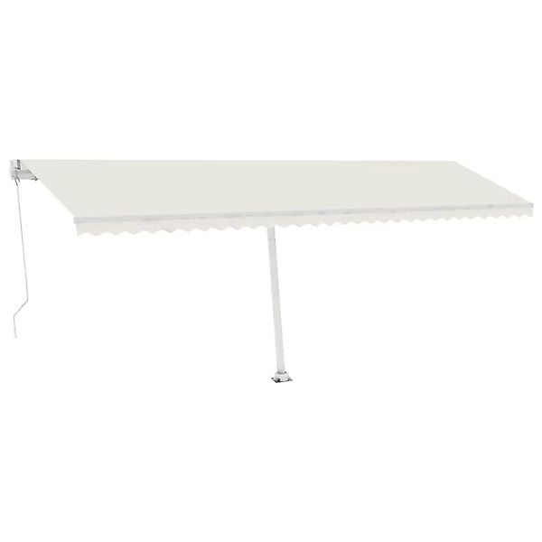 vidaXL Markise Manuell Einziehbar mit LED 600x300 cm Creme 3069602 günstig online kaufen