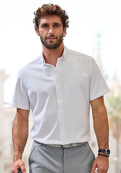 H.I.S Kurzarmhemd Regular Fit in hochwertiger Struktur Optik günstig online kaufen