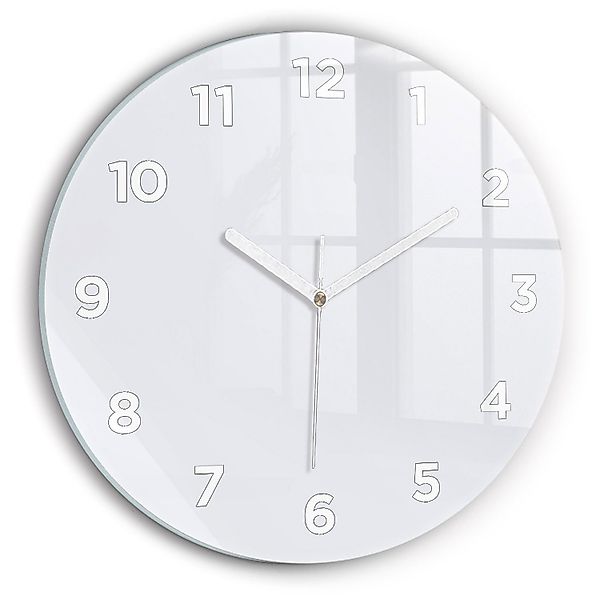 Tulup Wanduhr Wanduhr Glasrunde Uhr Moderne günstig online kaufen