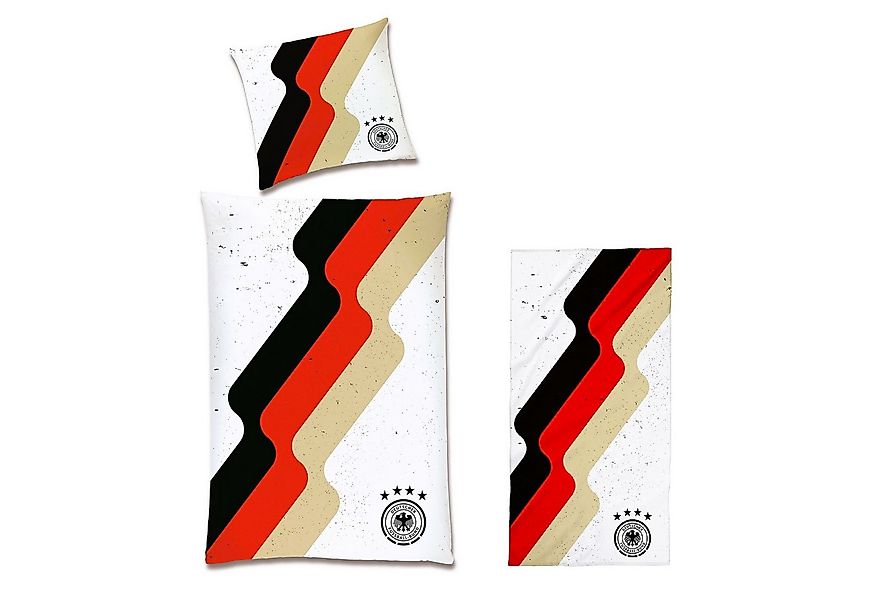 Deutscher Fußball-Bund Bettwäsche zur EM 2024 135x200 80x80 cm mit Reißvers günstig online kaufen