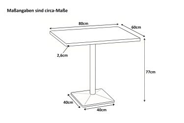 SAM® Bistrotisch Ingmar, massives Akazien- oder günstig online kaufen