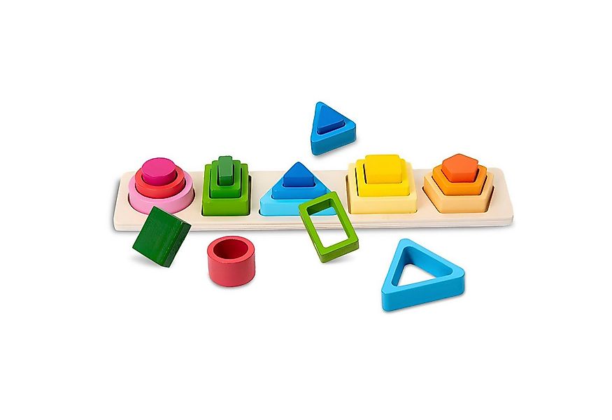 CLTYQ Lernspielzeug Montessori Spielzeug Geometrisches Holzspielzeug für St günstig online kaufen