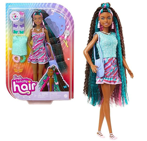 Barbie Anziehpuppe Totally Hair Barbie Mattel HCM91 Spielset mit Haar-Puppe günstig online kaufen