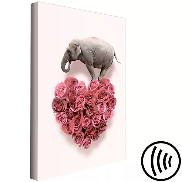 Leinwandbild Enamored Elephant (1 Part) Vertical XXL günstig online kaufen