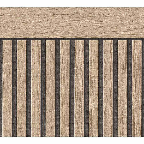 A.S. Creation Vliestapete Wallpanel 5 m x 1,06 m Braun-Schwarz FSC® günstig online kaufen