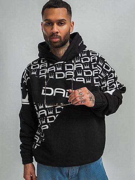 DADA Supreme Hoodie Oversize Schnitt mit Allover Logo und Kapuze Gaga Logo günstig online kaufen