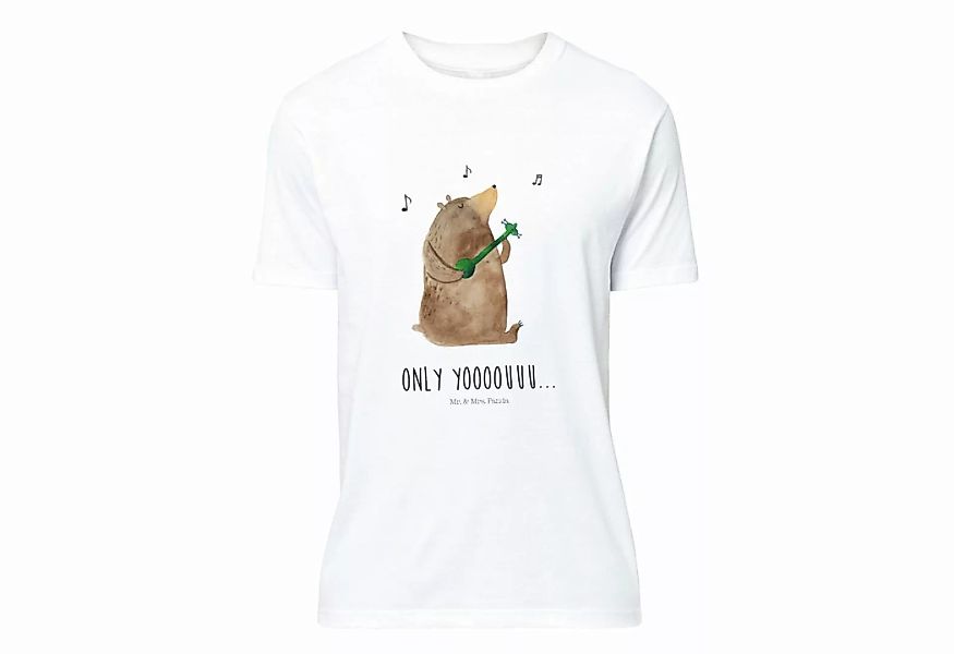 Mr. & Mrs. Panda T-Shirt Bär Gitarre - Weiß - Geschenk, T-Shirt mit Spruch, günstig online kaufen
