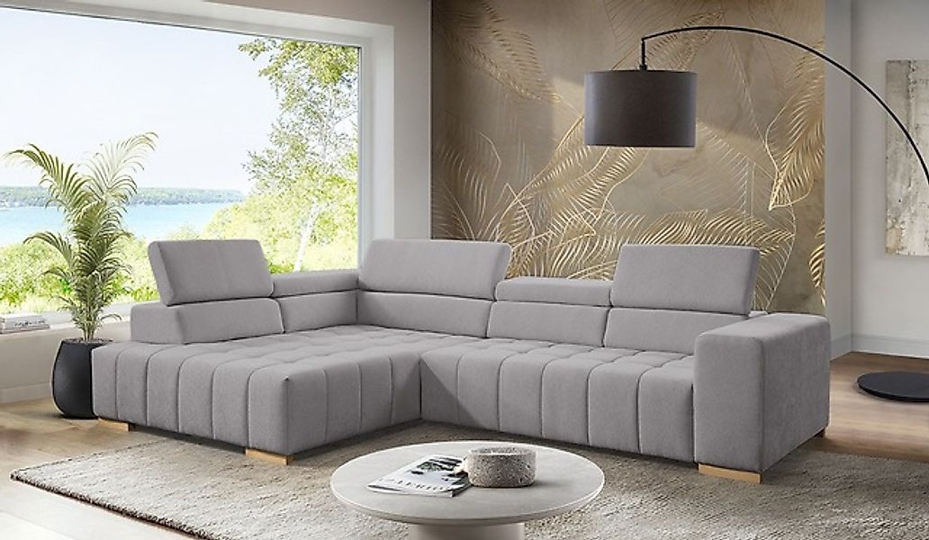 exxpo - sofa fashion Ecksofa »Elianos, hoher Sitzkomfort, aufwendige Kreuzs günstig online kaufen