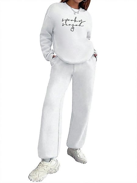 PYLIKE Jogginganzug Damen 2-teiliges Jogging-Set (SET, Sweatshirt & Jogger) günstig online kaufen
