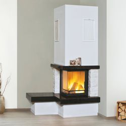 Hark Kaminofen Nebraska Bank Links Marmor Schwarz-Weiß 8 kW EEK: A+ günstig online kaufen