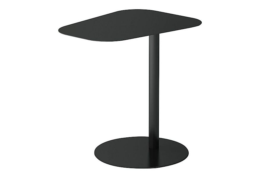 en.casa Beistelltisch, »Nastätten« Balkontisch aus Metall Schwarz, matt günstig online kaufen