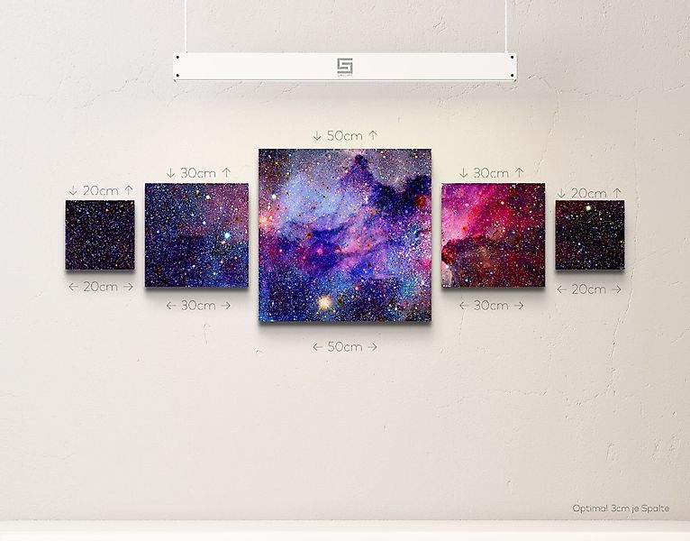 Sinus Art Leinwandbild Nebel und Galaxien günstig online kaufen