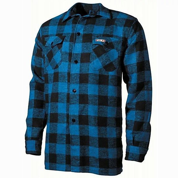 FoxOutdoor Outdoorhemd Holzfällerhemd, blau-schwarz, kariert günstig online kaufen