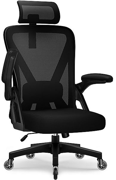 Homimaster Bürostuhl Ergonomischer Bürostuhl, Schreibtischstuhl mit Klappba günstig online kaufen
