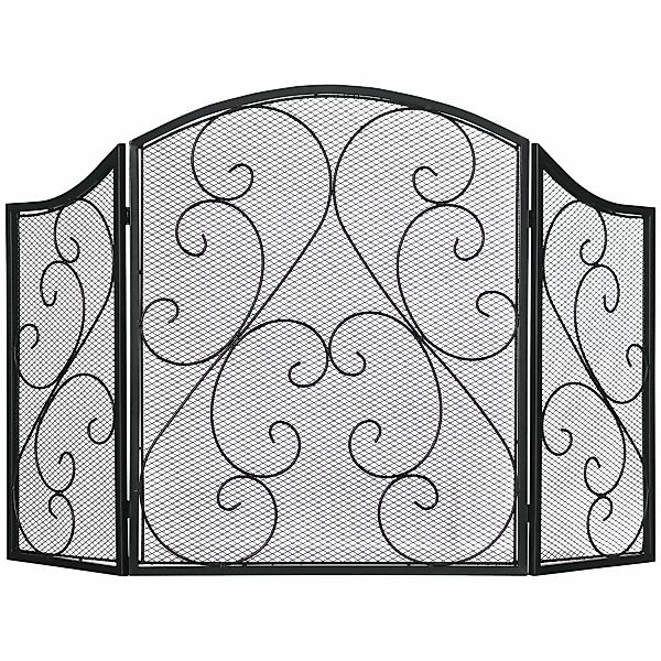 HOMCOM Kamingitter Klappbar mit 3 Paneelen 66 x 31 x 81 cm günstig online kaufen