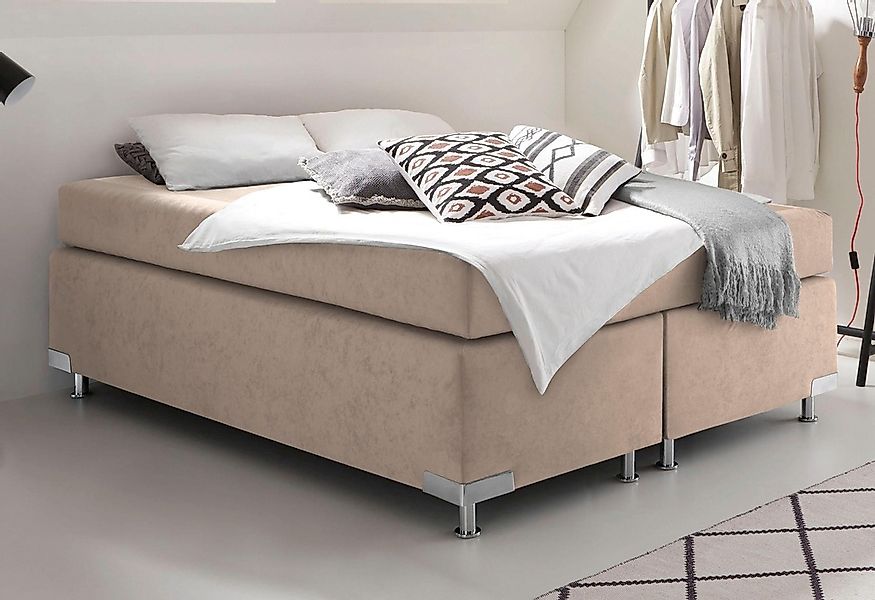 Westfalia Schlafkomfort Boxspringbett »Holland« ohne Kopfteil, frei im Raum günstig online kaufen