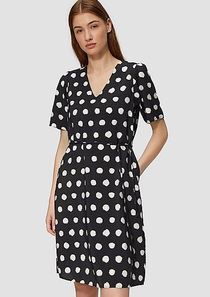 s.Oliver Minikleid Kleid Kurzes Kleid aus Viskosemix mit Puffärmeln günstig online kaufen