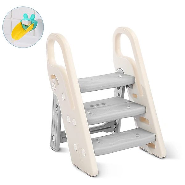 OUNUO Baby-Toilettensitz Baby-Toilettensitz klappbarer Hocker 3 günstig online kaufen