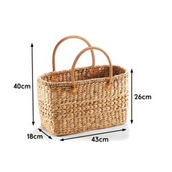 Kobolo Shopper Korbtasche aus Wasserhyazinthe - günstig online kaufen