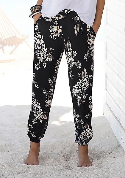 LASCANA Strandhose mit dezentem Blumendruck, lockere günstig online kaufen