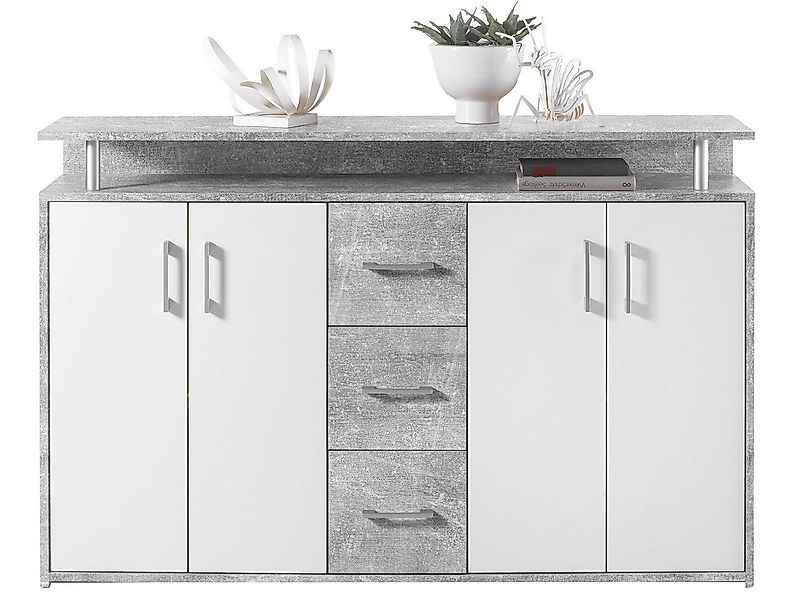 PREISBRECHER Highboard Delia, 139 x 90 x 34 cm (B/H/T) günstig online kaufen