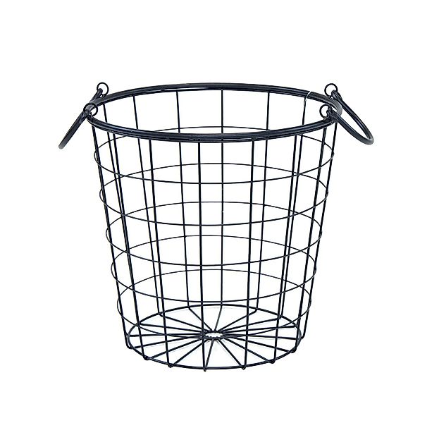 Spetebo Aufbewahrungskorb Metall Gitter Korb schwarz günstig online kaufen