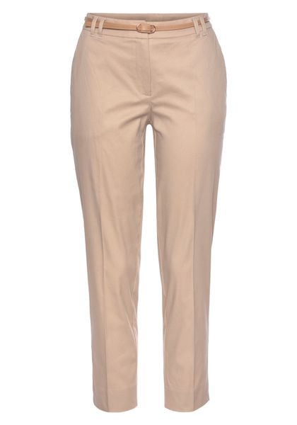 Vivance Chinohose (mit Gürtel in Lederoptik) günstig online kaufen