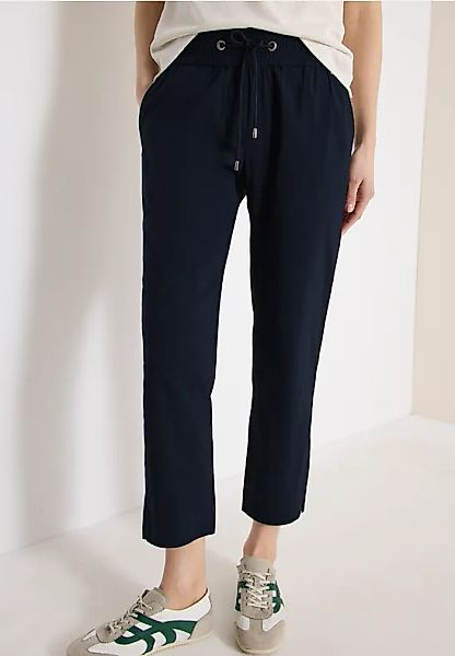 Mid Waist Slim Leg Hose im Casual Fit günstig online kaufen