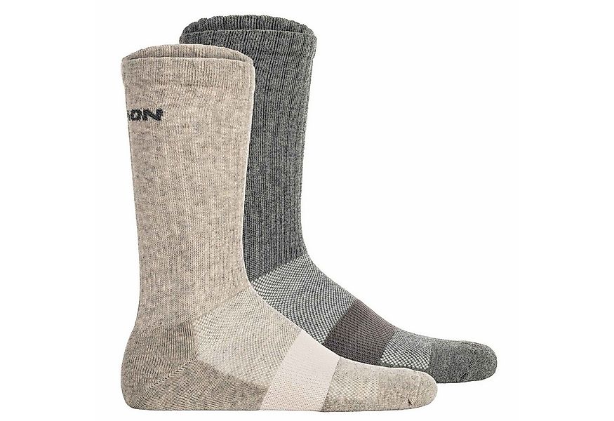 Salomon Sportsocken Unisex Socken 2er Pack Baumwolle EVASION CREW 2P (Packu günstig online kaufen