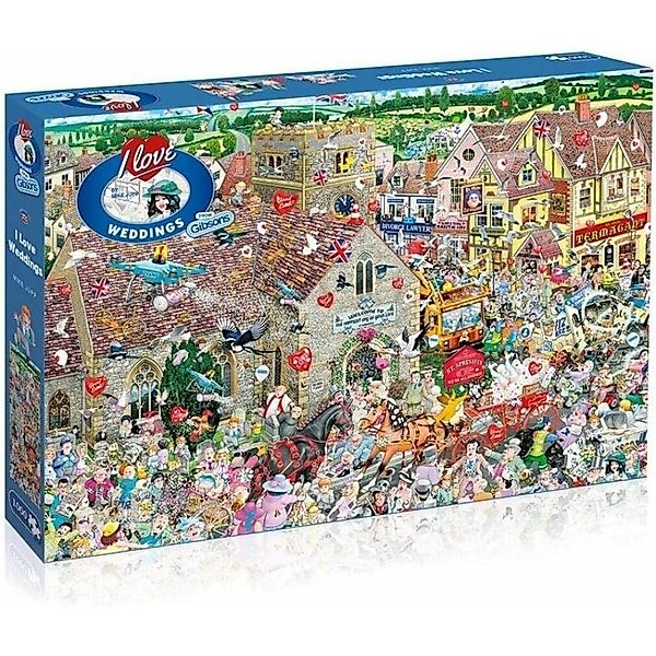 GIBSONS Puzzle Puzzle Ich liebe Hochzeiten günstig online kaufen
