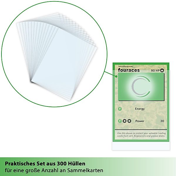 fouraces Etui fouraces Sammelkartenhüllen 300 Stk. günstig online kaufen