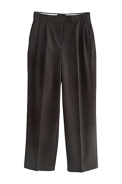 Next Stoffhose Karierte Hose mit Bundfalten, günstig online kaufen