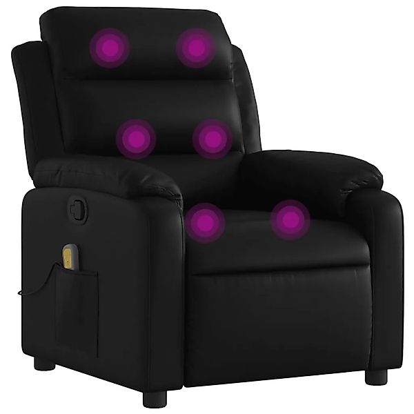 vidaXL Massage-Relaxsessel Kunstleder Schwarz 3206160 günstig online kaufen