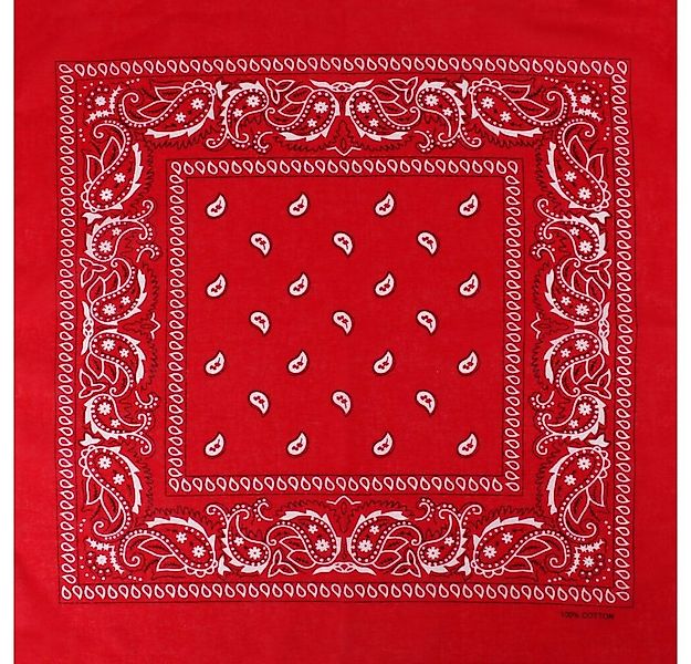 Goodman Design Modetuch Bandana Kopftuch Halstuch Rot Paisley, aus Baumwoll günstig online kaufen
