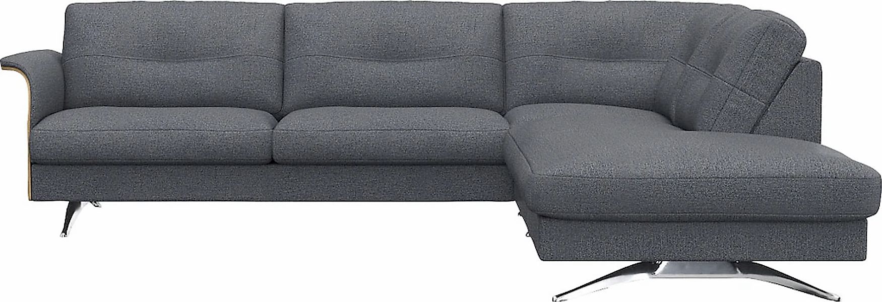 FLEXLUX Ecksofa "Glow, super bequem durch hochwertigem Sitzaufbau mit Feder günstig online kaufen