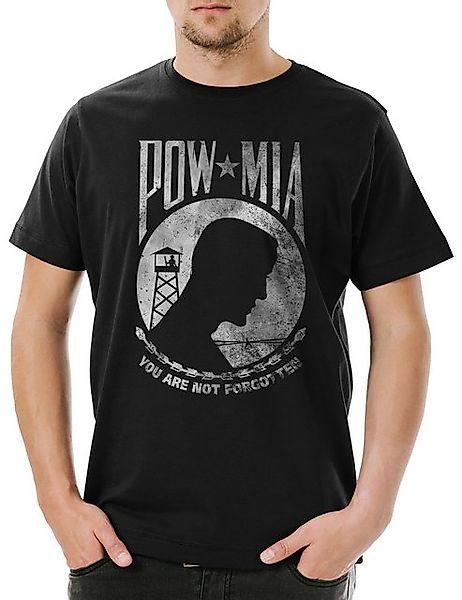 Urban Backwoods Print-Shirt Pow Mia Vintage Logo Herren T-Shirt Prisoner Of günstig online kaufen