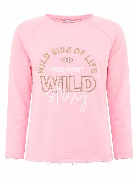 Zwillingsherz Sweatshirt ""Wild Side Of Life"", mit Used-Look Kanten und fa günstig online kaufen