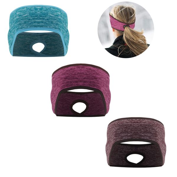 Coonoor Stirnband Fleece Stirnband mit Pferdeschwanzöffnung, günstig online kaufen