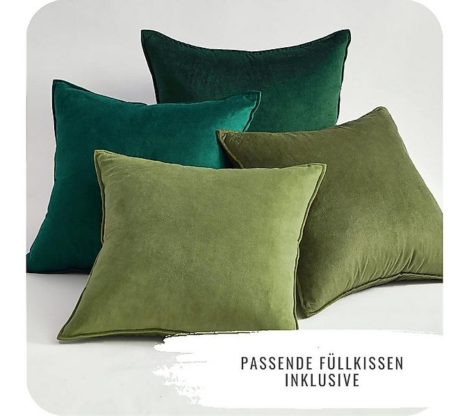 Interior by Hakito Dekokissen 4er Set Kissenbezüge inklusive Füllkissen Set günstig online kaufen