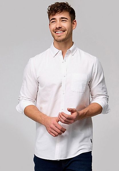 Indicode Langarmhemd Herren Kepner Herrenhemd Langarm mit Button-Down-Krage günstig online kaufen