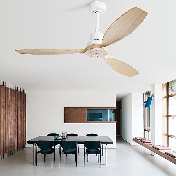 BlingBin Deckenventilator Holz Ventilator mit Beleuchtung günstig online kaufen