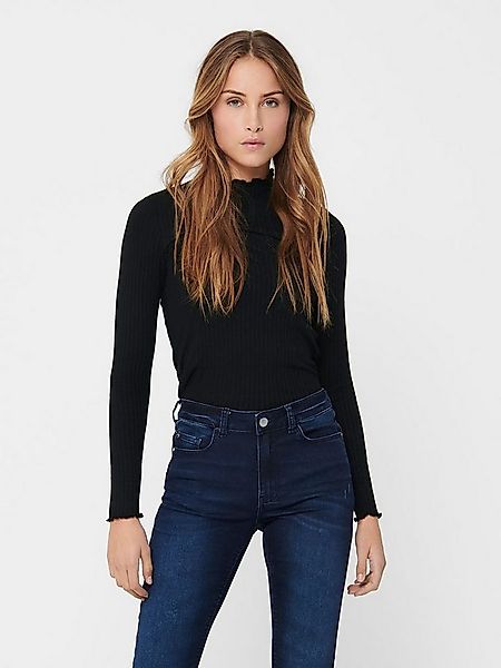 JACQUELINE de YONG T-Shirt Dünnes Langarm Stehkragen JDYFRANSISKA JDYFRANSI günstig online kaufen