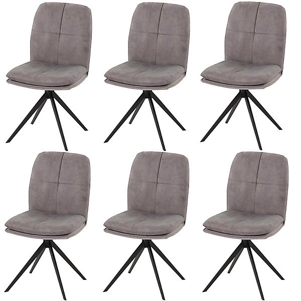 MCW Esszimmerstuhl M68 6er-Set Grau günstig online kaufen