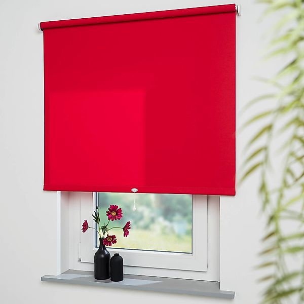 Liedeco Springrollo "Uni" Lichtschutz Perlreflex-beschichtet mit Bohren/ohn günstig online kaufen