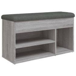vidaXL Sitzbank Schuhbank Grau Sonoma 82x32x45,5 günstig online kaufen